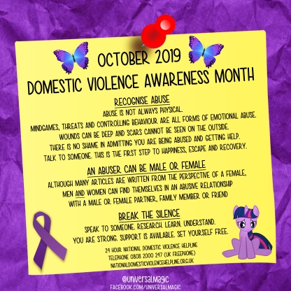 102019 Domestic Violence Awareness Month